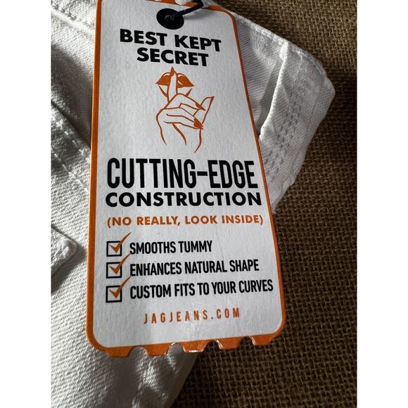 JAG Cecilia Mid Rise Skinny White Jeans Women's Size 10 - Picture 4 of 12